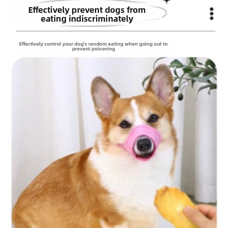 Effective Anti Bite Barking Dog Muzzle Fits Small Medium Large Dogs Teddy Golden Retriever