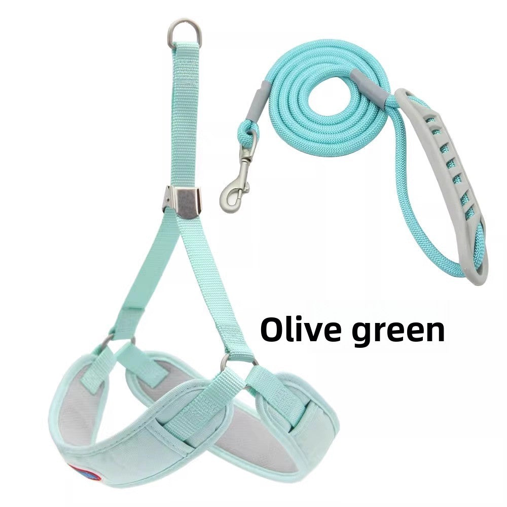 Dog Walking Vest Style Harness Leash for Small Medium Teddy Pomeranian Bichon