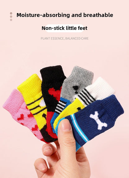 Premium Pet Socks for Dogs with Grippy Soles