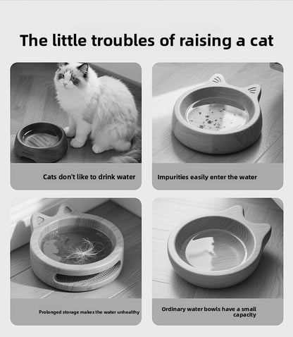 Premium Quiet Ceramic Cat Dog Water Fountain Automatic Circulating Drinker with Filter for Fresh Water