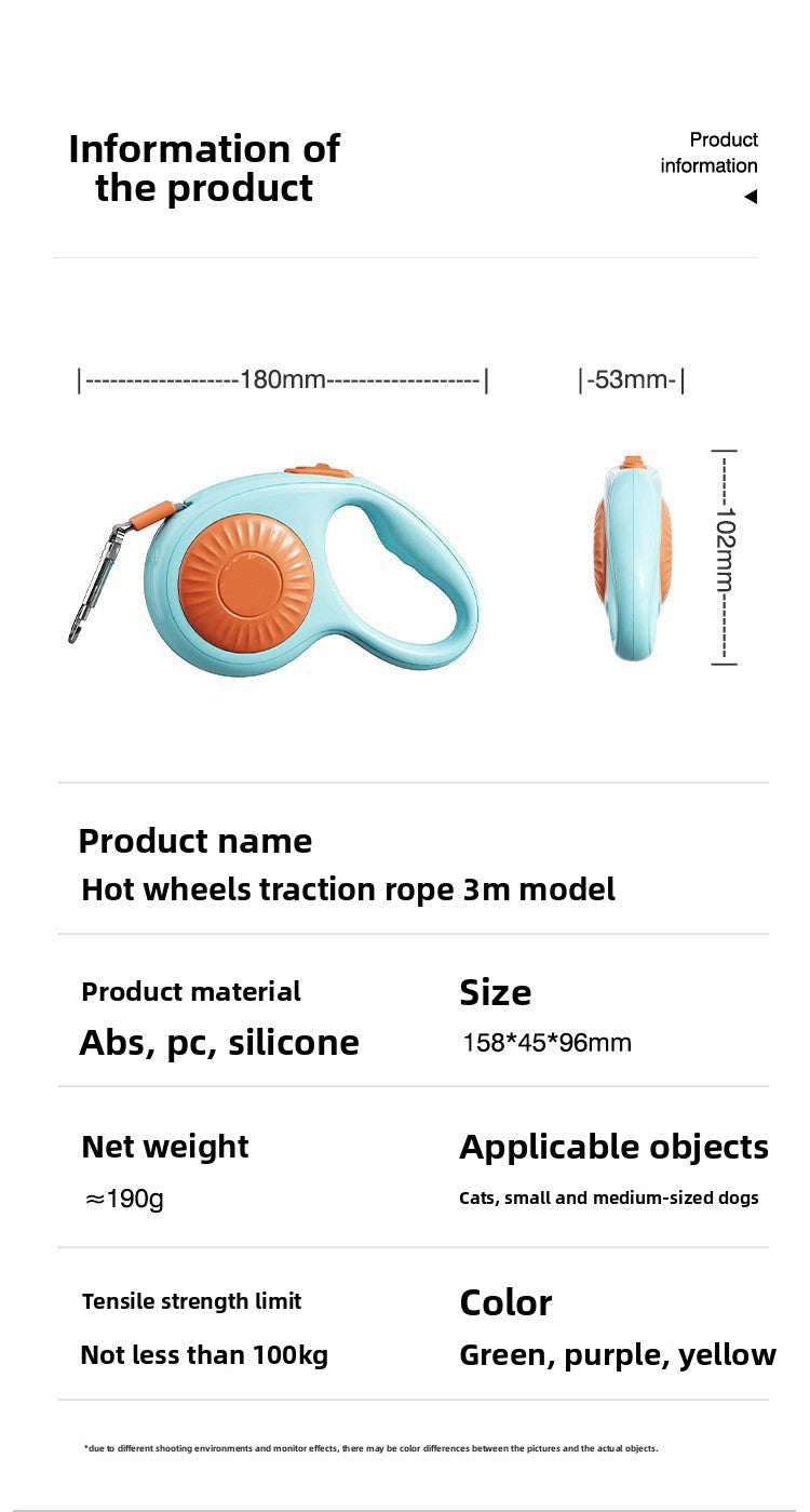 Anti-Escape Automatic Retractable Leash for Dogs Cats Walking Supplies