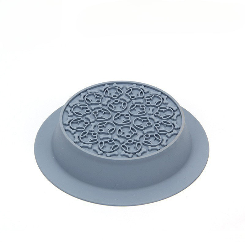 Pet Bowl Double Bowl Food Grade Silicone Cat and Dog Bowl Slow Food Bowl Slow Food Bowl Small Stainless Steel Dog Bowl Pet Supplies