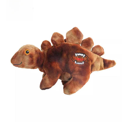 Dog Sound Plush Dinosaur Toy with Crinkle Paper for Durable Chewing