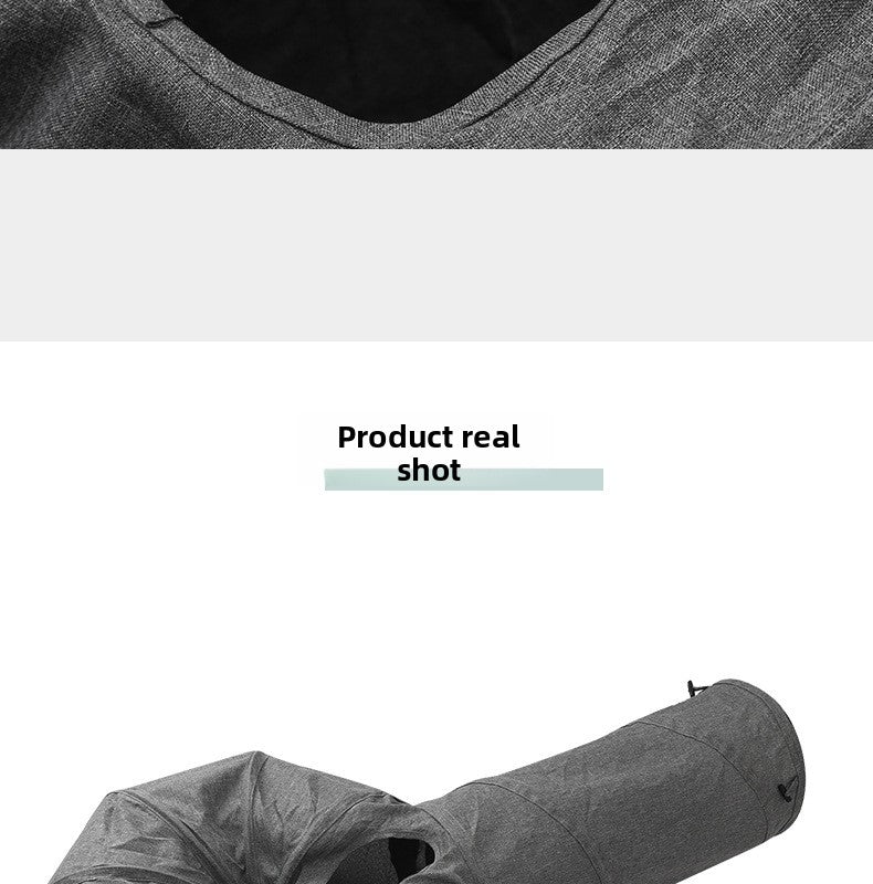 Hot-Selling New Four-Hole Three-Way Curved Foldable Scratch-Resistant Cat Tunnel Pet Toy