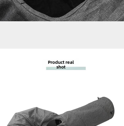 Hot-Selling New Four-Hole Three-Way Curved Foldable Scratch-Resistant Cat Tunnel Pet Toy