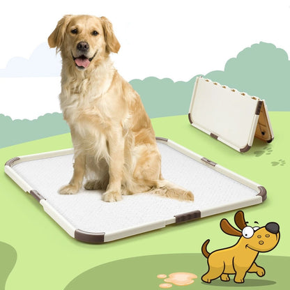 Extra Large Pet Toilet Portable Foldable Diaper Clip Dog Pee Dog Toilet Training Tray Pad