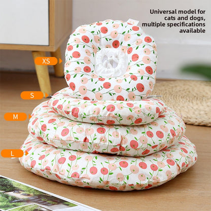 Pet Elizabethan Collar Anti-Bite Anti-Lick Soft Headband Cat Dog Neutering Shame Collar Adjustable Neckband