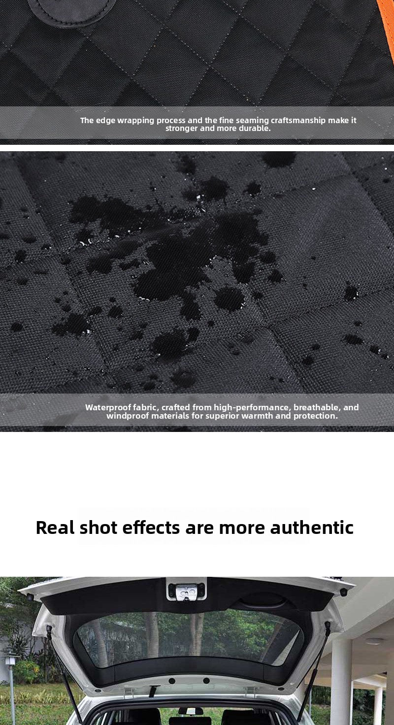 Pet Supplies Foldable Waterproof Anti-fouling Car Mat for Rear Seat Use