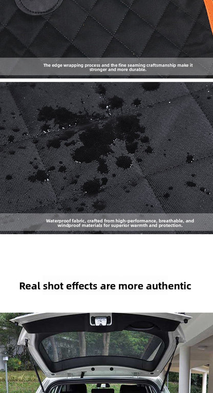 Pet Supplies Foldable Waterproof Anti-fouling Car Mat for Rear Seat Use