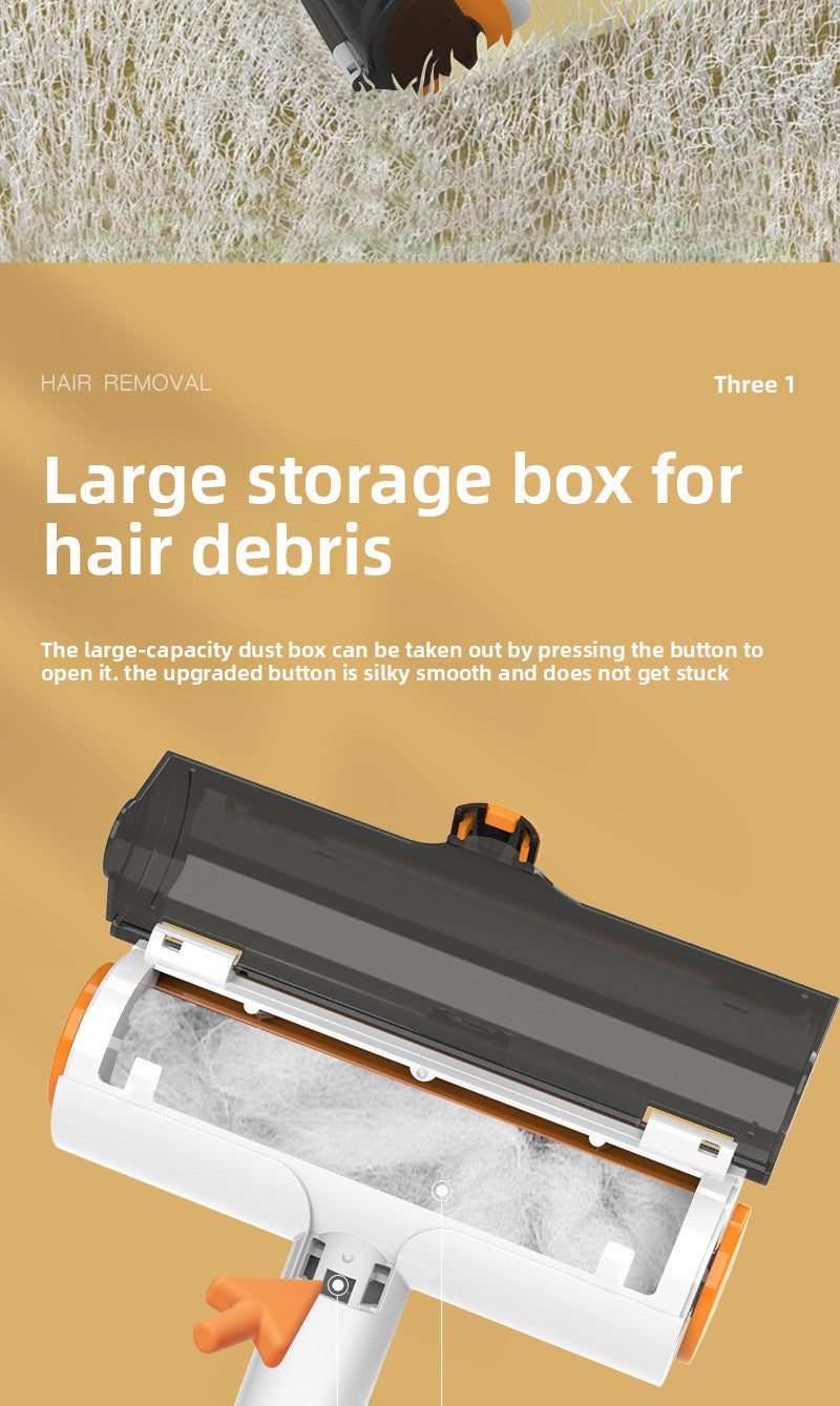 Pet Supplies Roller-Type Double-Sided Brush for Floating Hair Removal Static Sticky Artifact