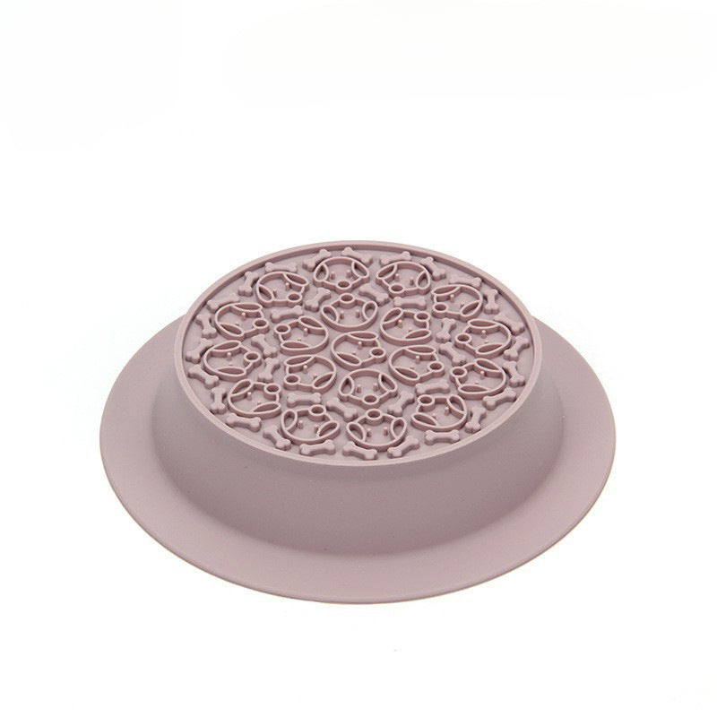 Pet Bowl Double Bowl Food Grade Silicone Cat and Dog Bowl Slow Food Bowl Slow Food Bowl Small Stainless Steel Dog Bowl Pet Supplies