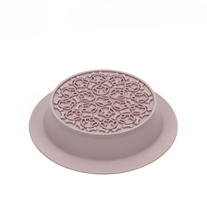 Pet Bowl Double Bowl Food Grade Silicone Cat and Dog Bowl Slow Food Bowl Slow Food Bowl Small Stainless Steel Dog Bowl Pet Supplies