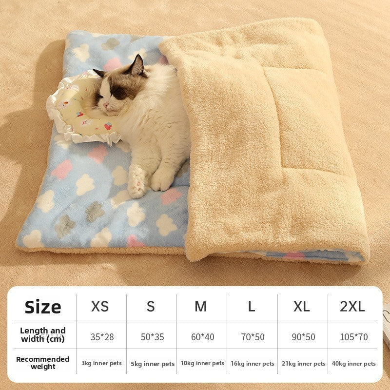Electric Heating Pad for Cats and Dogs Waterproof Pet Warmer Mat Thermostat Control Ultra Soft Fleece Winter Bed for Puppy Kitten