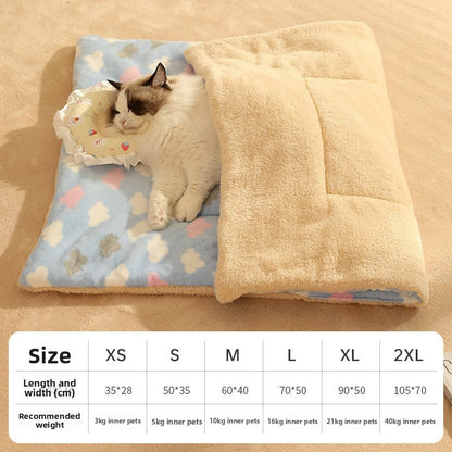 Electric Heating Pad for Cats and Dogs Waterproof Pet Warmer Mat Thermostat Control Ultra Soft Fleece Winter Bed for Puppy Kitten