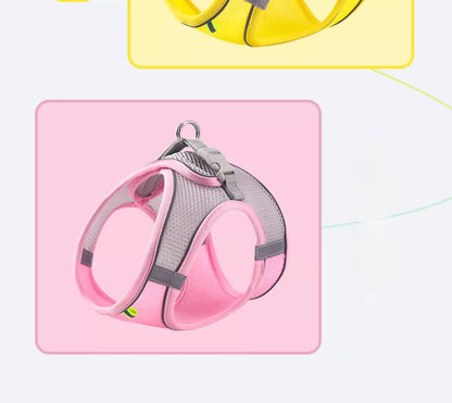 Cat Leash Cat Harness Cat Chest Harness Cat Walking Leash Vest Style Pet Chest Harness P-String Reflective Cute Cat