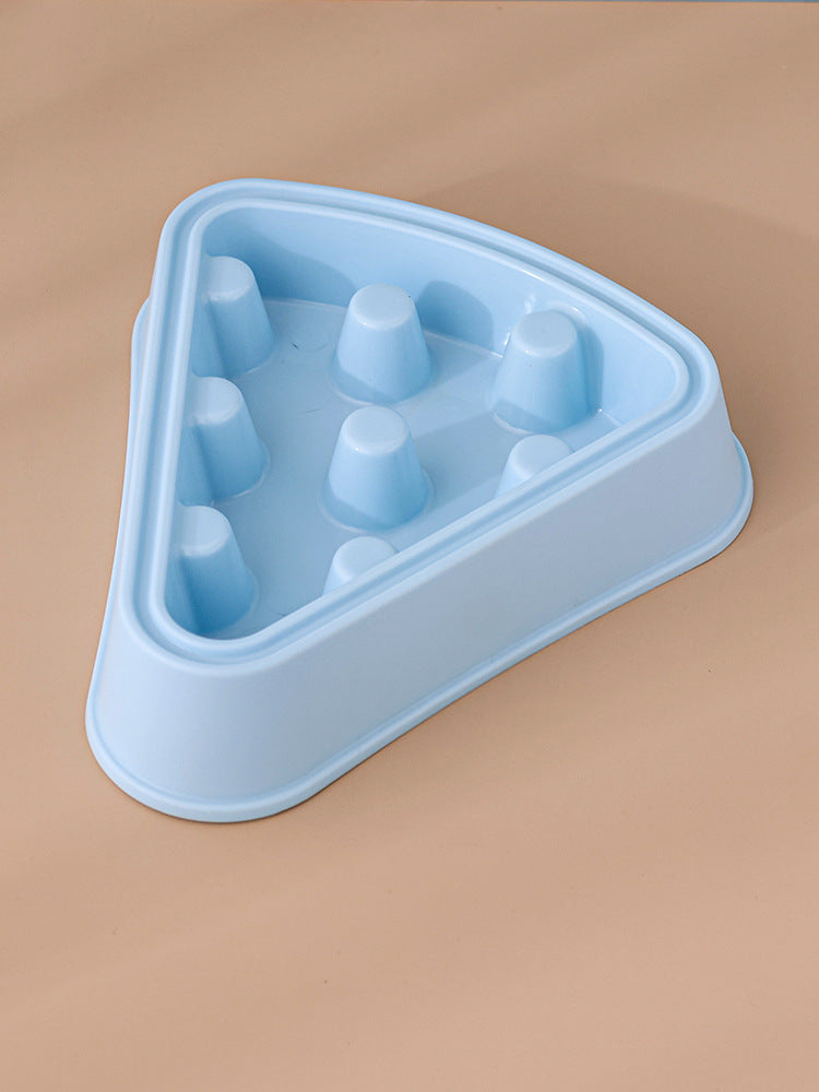 Interactive Puzzle Feeder Bowl Large Size Slow Feed Dog Bowl Anti Gulping Choking Cartoon Pizza Design Fun Pet Supplies for Dogs Cats