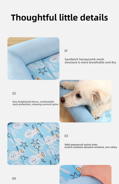 Universal AllSeason Pet Cool Nest Internet Celebrity Bed Mat for Small Medium Dogs Cats