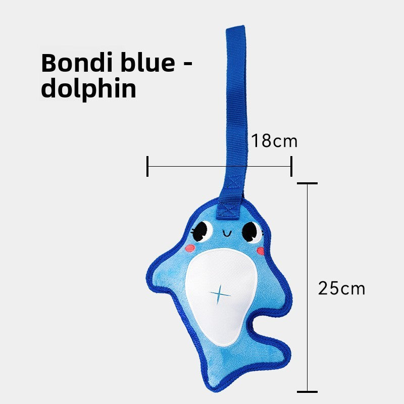 Durable Dinosaur Plush Dog Toy with Squeaker Interactive Chew Toy for Small Medium Dogs Tough Chewers Pet Supplies Puppy Teething