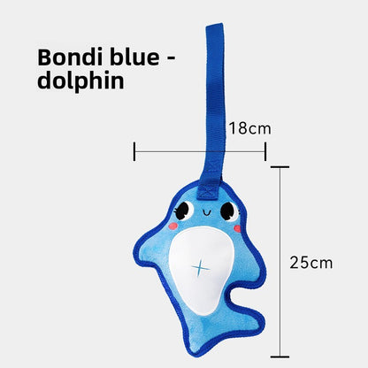 Durable Dinosaur Plush Dog Toy with Squeaker Interactive Chew Toy for Small Medium Dogs Tough Chewers Pet Supplies Puppy Teething