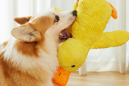 Dog Puppy Plush Doll Relieving Stuffy Self Hi Sound Bite Resistant Toy