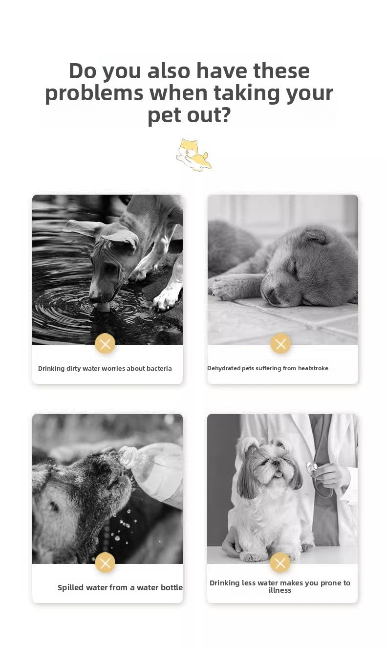 Dog Travel Water Cup Portable Outdoor Drinking Supplies for Pets