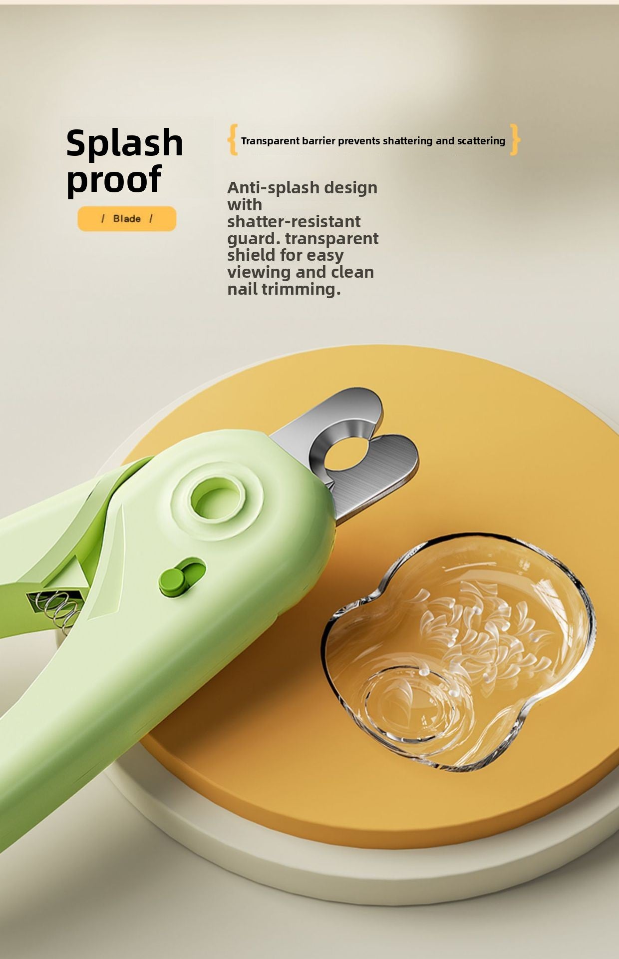 Beginner Friendly Cat Dog Nail Clipper with Light and Bloodline Indicator