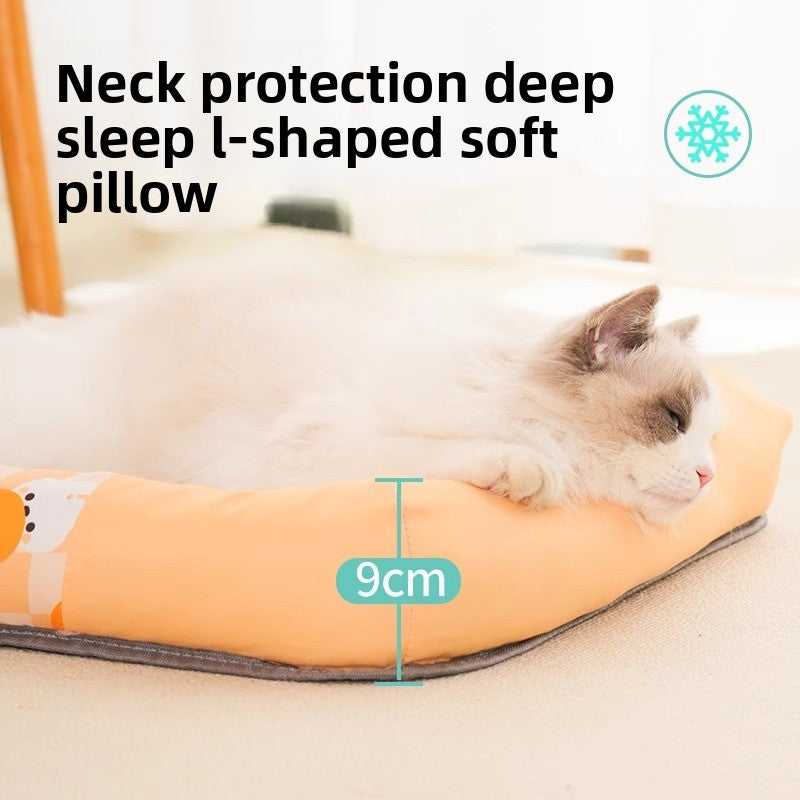 Home Use Pet Cat Dog Summer Cooling Mat Universal Soft Ice Cushion for Neck Safety