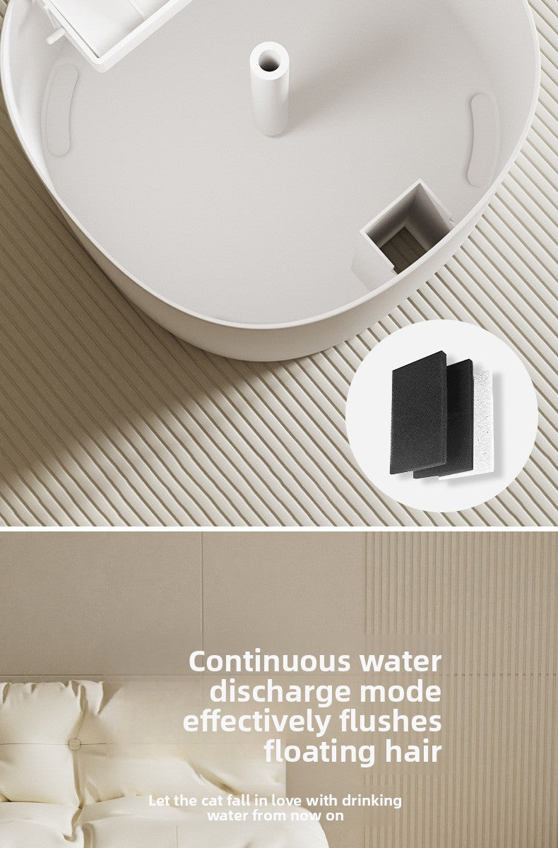 Upgraded Cat Water Fountain Automatic Flowing Water Dispenser with 3 Filters for Cats Dogs and Small Pets Plug in USB Pet Supplies