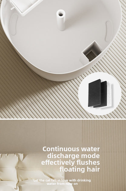 Upgraded Cat Water Fountain Automatic Flowing Water Dispenser with 3 Filters for Cats Dogs and Small Pets Plug in USB Pet Supplies