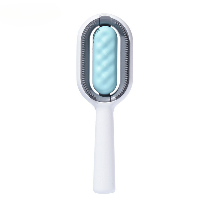 Reusable Pet Hair Removal Comb with No Wash Sticky Wipes Cat Dog Grooming Brush for Shedding Control and Furniture Carpet Clothes Fur Cleaning