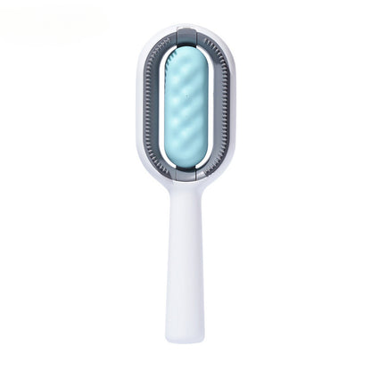 Reusable Pet Hair Removal Comb with No Wash Sticky Wipes Cat Dog Grooming Brush for Shedding Control and Furniture Carpet Clothes Fur Cleaning