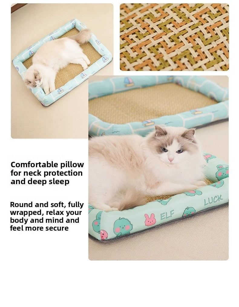 All Season Universal Pet Cooling Mat Bed Cushion for Bichon Dog Cat Summer