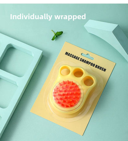 Professional Pet Grooming Brush for Bath Time Extra Large Size Cat Paw Massage Scrubber and Dog Bathing Brush