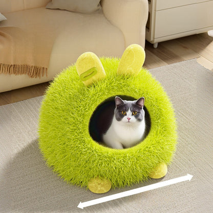 Cat House Winter Thickened Enclosed Safe Winter Warm Cold-Proof Tent House Sleeping Bag for Kittens and Small Dogs