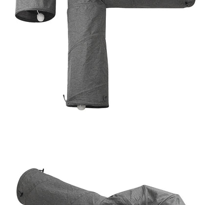 Hot-Selling New Four-Hole Three-Way Curved Foldable Scratch-Resistant Cat Tunnel Pet Toy