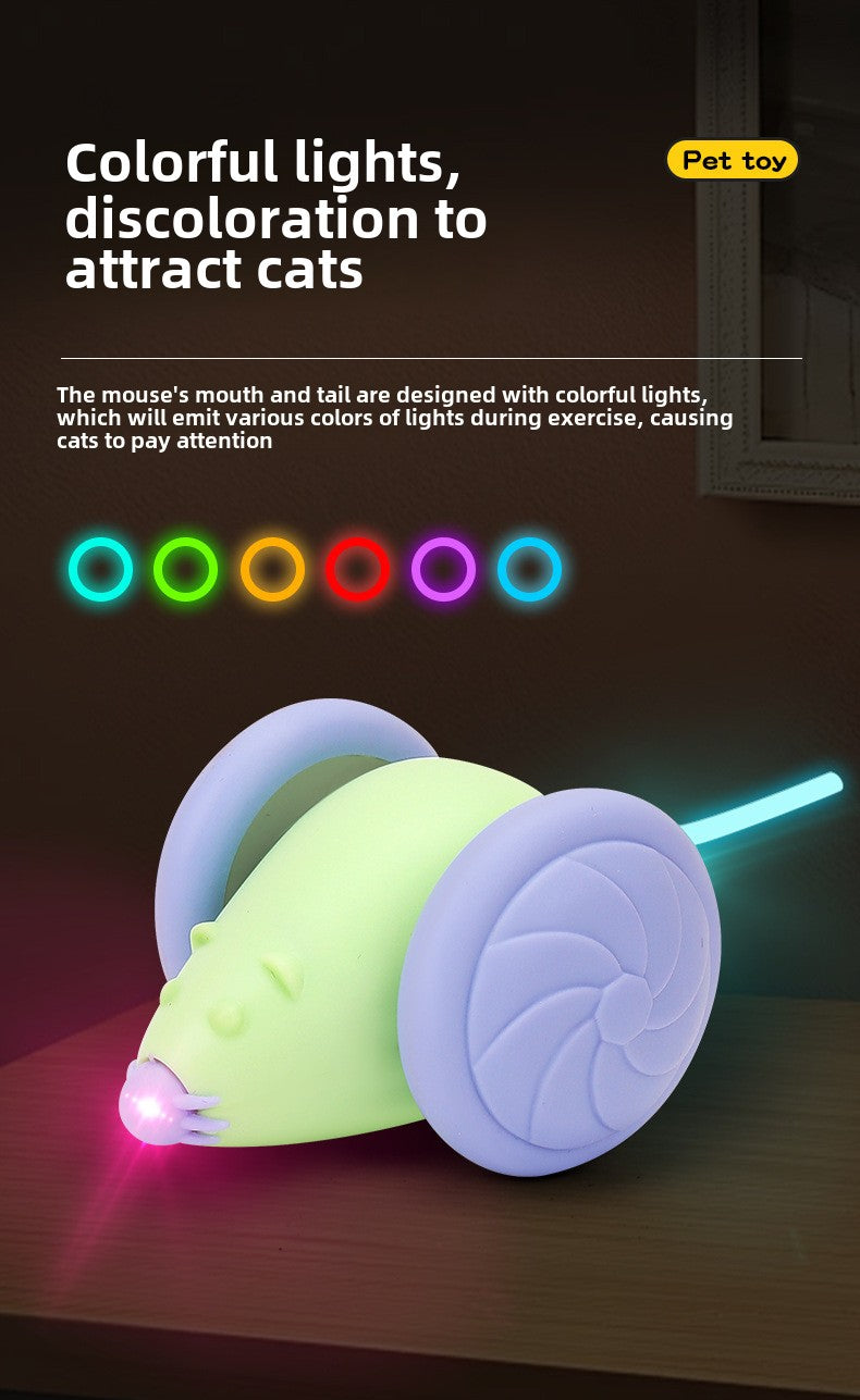 Pet Electric Toy Racing Car Mouse Laser Teaser Stick Self-entertainment Cat Artifact