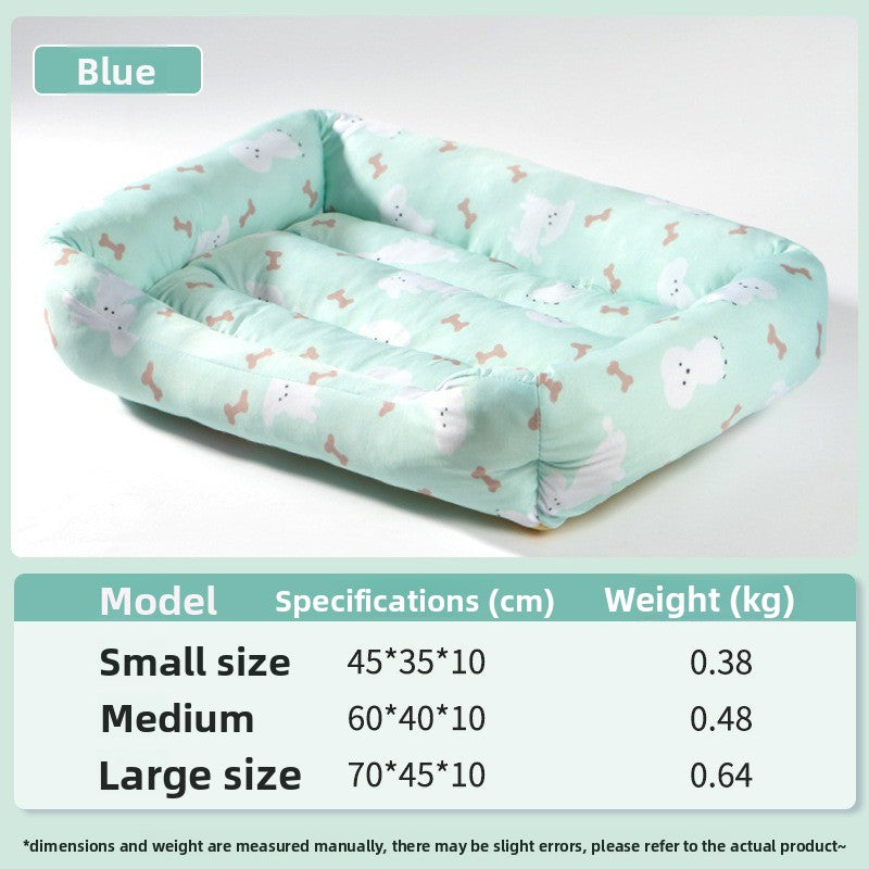 Cooling Ice Silk Pet Nest Mat Summer Sleep Pad for Cats Dogs