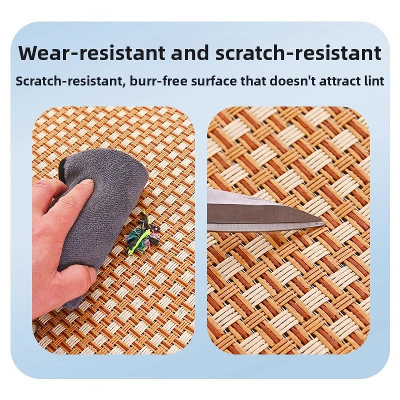 Cooling Mat Pet Bed Mat for All Seasons Rattan Teddy Cat Dog Summer Use