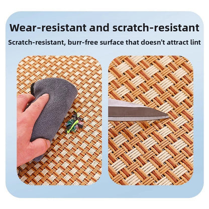 Cooling Mat Pet Bed Mat for All Seasons Rattan Teddy Cat Dog Summer Use