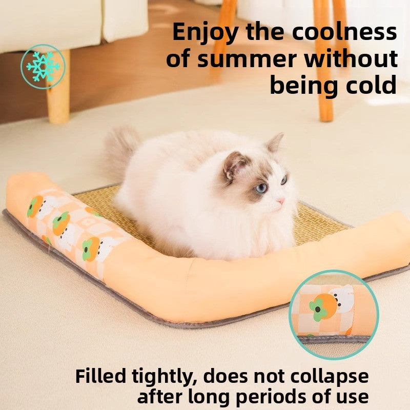 Home Use Pet Cat Dog Summer Cooling Mat Universal Soft Ice Cushion for Neck Safety