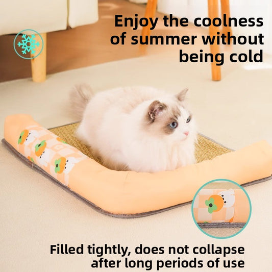 Home Use Pet Cat Dog Summer Cooling Mat Universal Soft Ice Cushion for Neck Safety