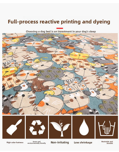 Universal Detachable Washable Pet Bed for Dogs Cats Large Medium Small Summer Cooling Mat