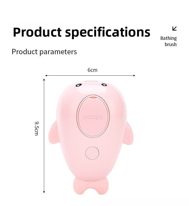 Pet Bath Spray Comb Cat Dog Electric Hair Removal Comb One-Key Anti-Flying Hair Dolphin Massage Brush Rechargeable