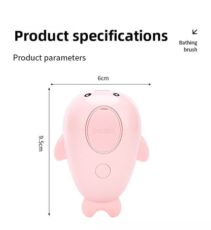 Pet Bath Spray Comb Cat Dog Electric Hair Removal Comb One-Key Anti-Flying Hair Dolphin Massage Brush Rechargeable