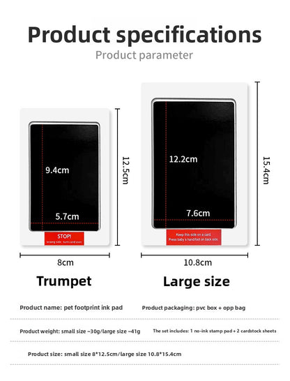 Washable Pet Paw Print Ink Pad Set DIY Memorial Keepsake for Dog Cat Puppy Kitten Create Your Own Pawprint Photo Album