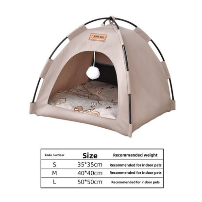 New Cat Tent Enclosed Foldable Oxford Cloth Cat House Dog House