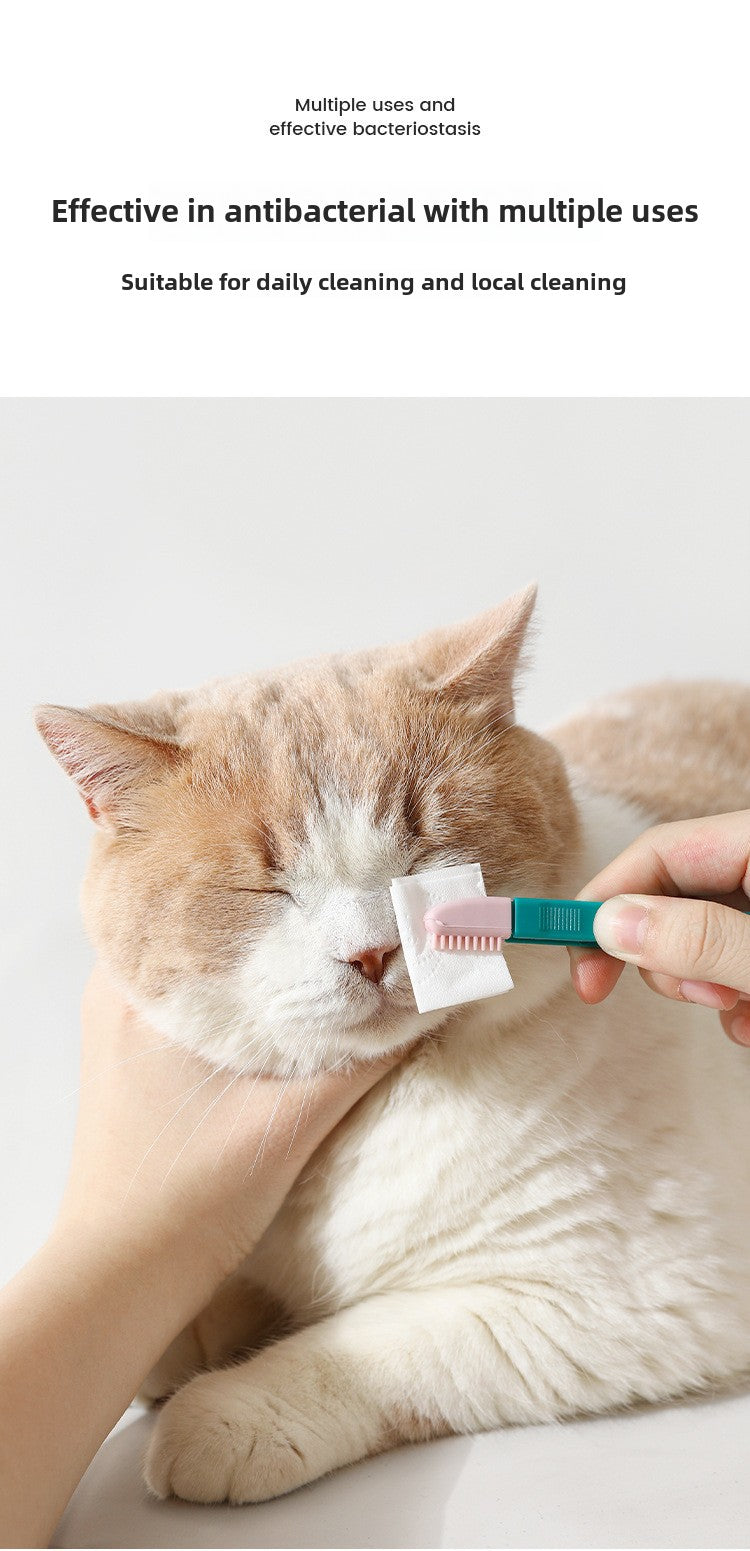 Soft Head Pet Eye Care Brush for Removing Eye Gunk