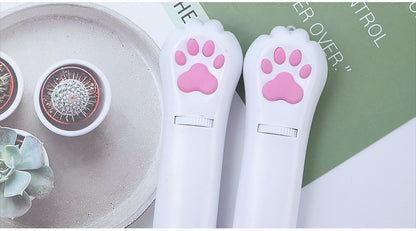 Cross-Border Pet Toy Laser Cat Teaser Creative Cat's Paw Six-in-One Projection Charging Funny Cat Pen