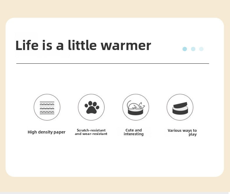 Premium Two Layer Cat Scratcher House Durable Cat Villa Non Shedding Claw Board for Indoor Cats