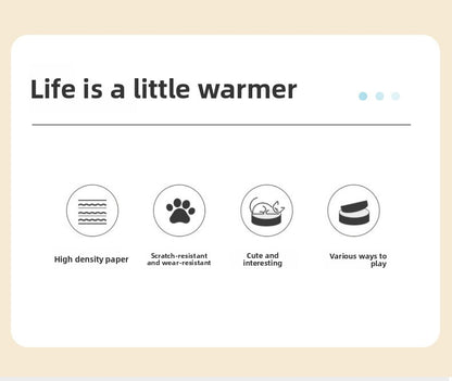 Premium Two Layer Cat Scratcher House Durable Cat Villa Non Shedding Claw Board for Indoor Cats